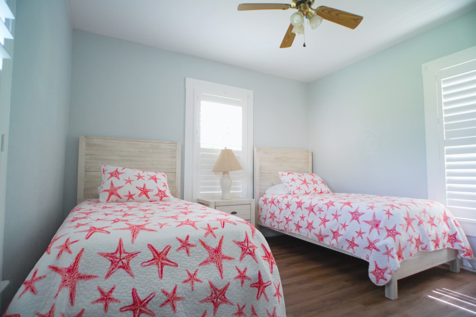 Twin bedroom inside the Large House