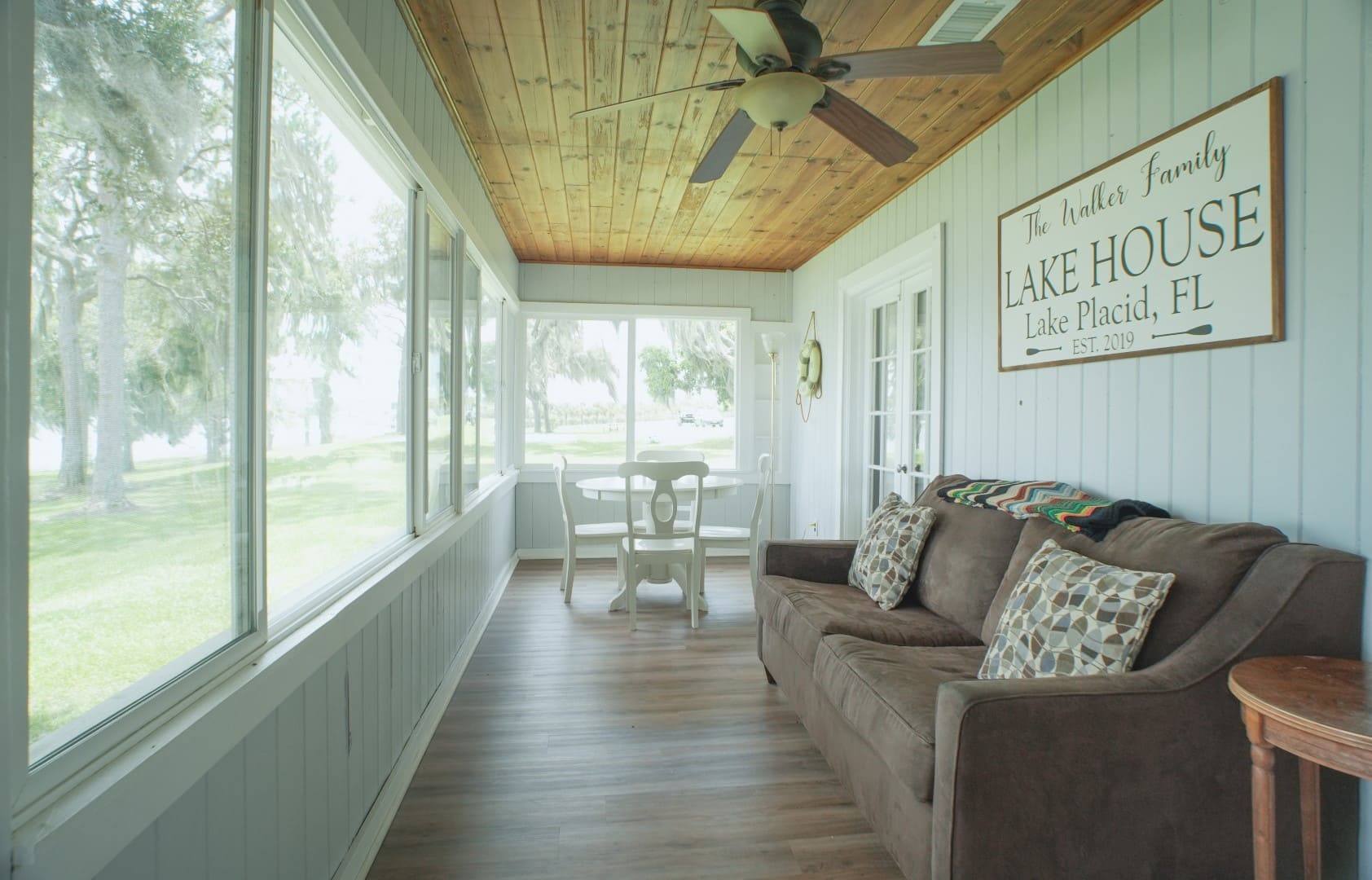 Enclosed porch inside the Main House
