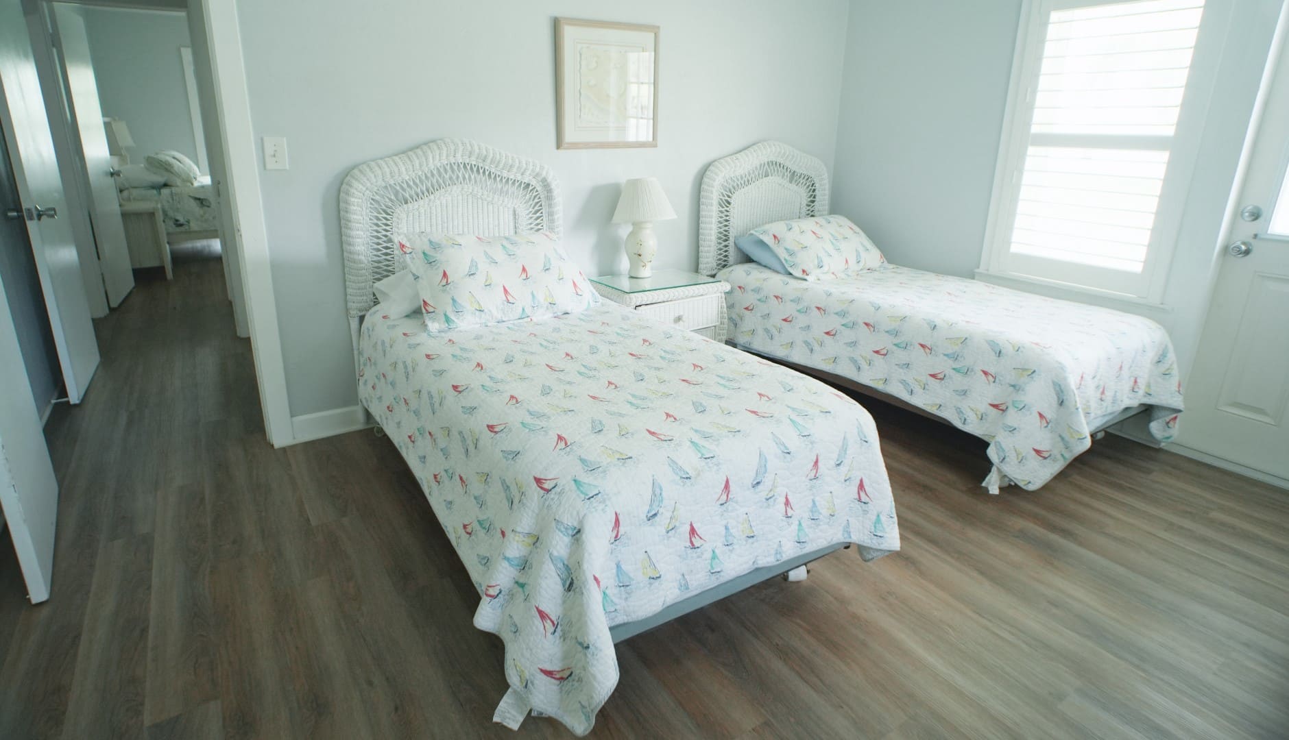 Twin bedroom inside the Main House