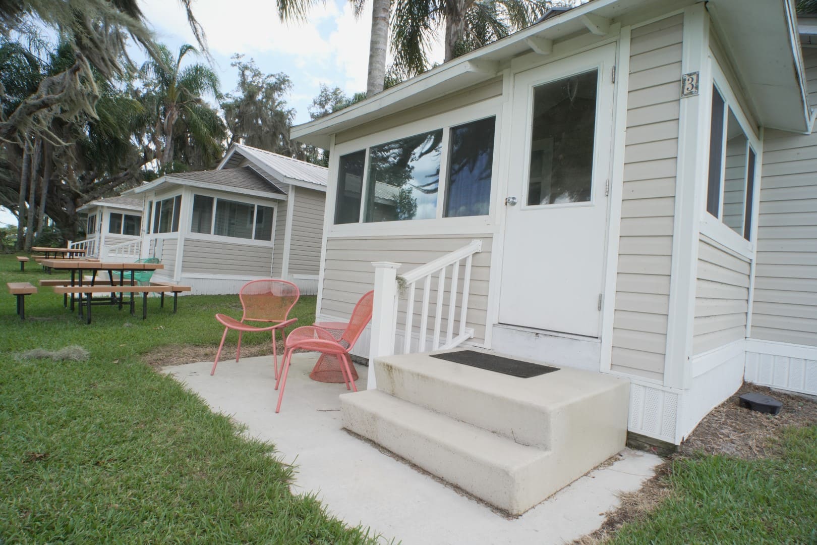 Exterior of a waterside cottage